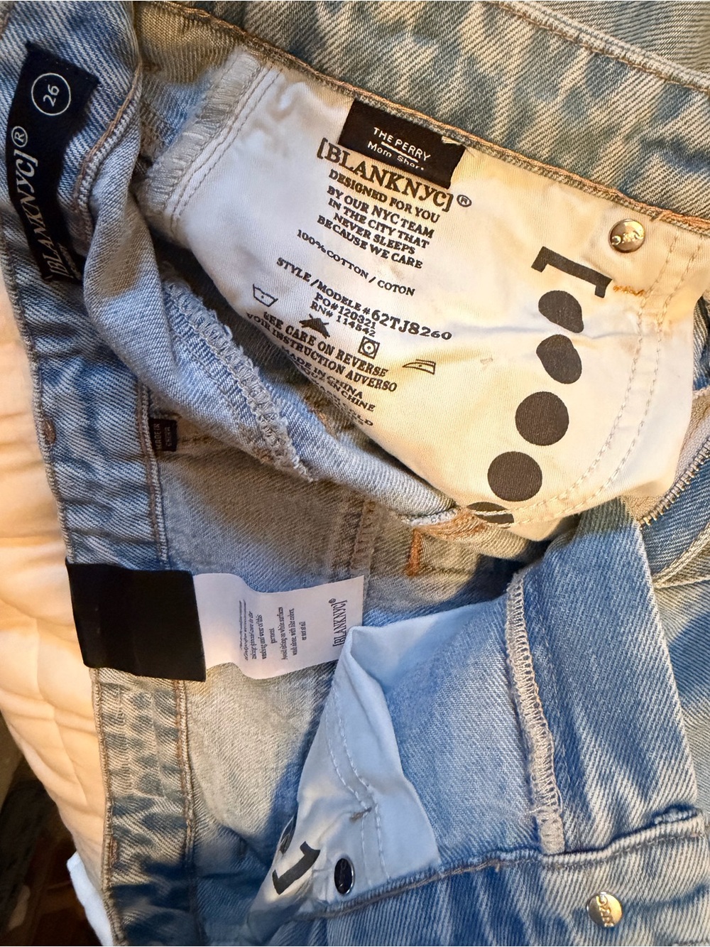 Blank NYC Light Blue High-Rise Rolled Hem Denim Shorts - Picture 9 of 10